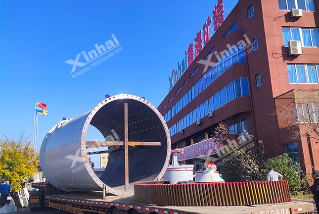 四川90万t/a锂辉石球磨机筒体发货