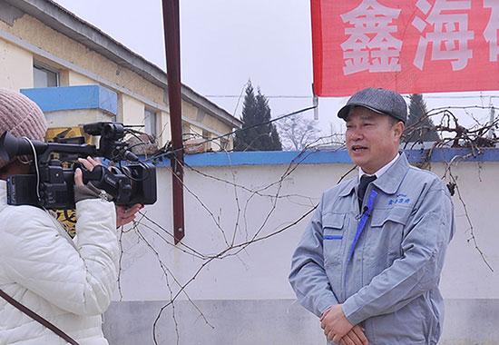 乐动（中国）矿装董事长张云龙先生接受福山区电视台采访