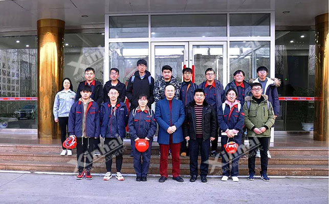中国矿业大学师生来乐动（中国）矿装参观实习