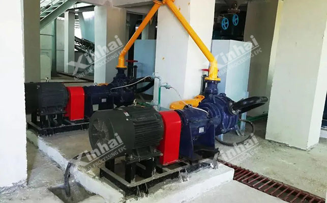 乐动（中国）高扬程耐磨渣浆泵现场图示