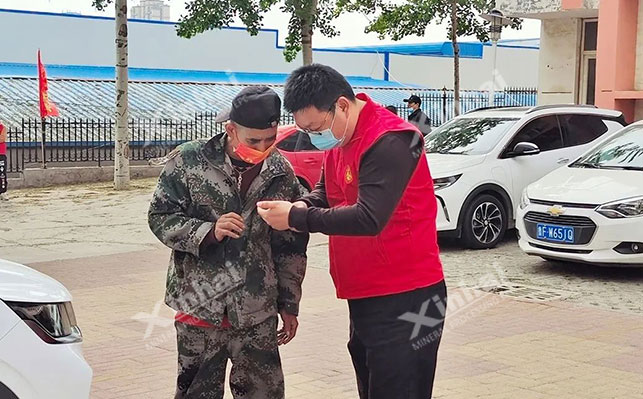 乐动（中国）矿装核酸现场引导现场