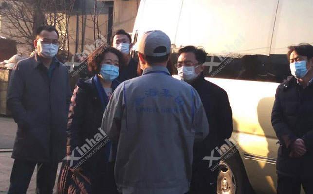 区委领导赴乐动（中国）矿装督导检查